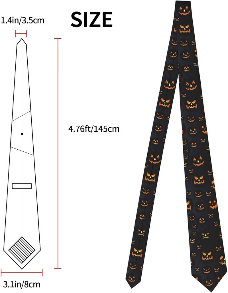 ARESD Men's Tie Funny Neckties Halloween Novelty Ties Formal Party Business Neckties - Image 5